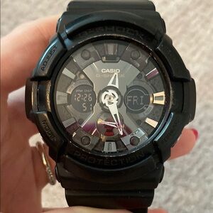 Casio G-Shock Black and Silver Watch